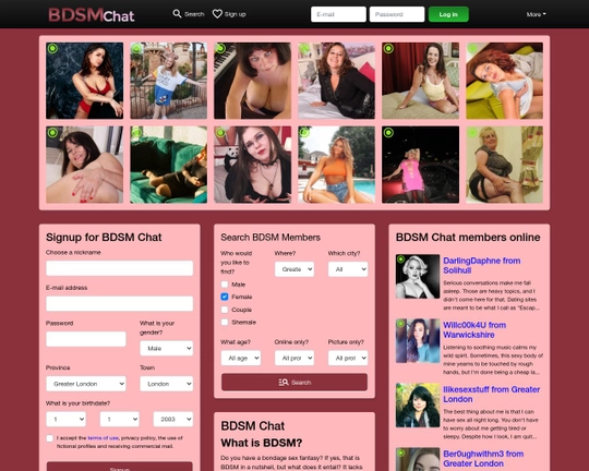 adult fetish chat rooms